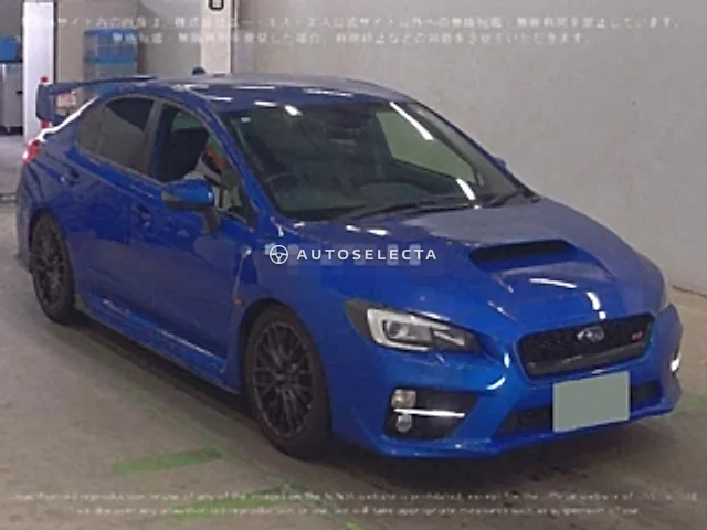 Subaru WRX STI Type S 2016, auction grade 4