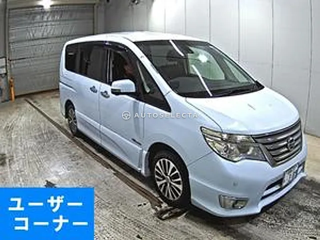 Nissan Serena 2014, auction grade 3.5