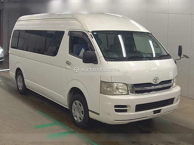 Toyota Hiace Commuter 2008, auction grade 3