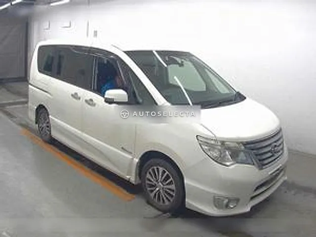 Nissan Serena 2014, auction grade 3.5