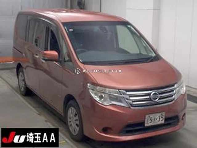 Nissan Serena 2015, auction grade 3.5