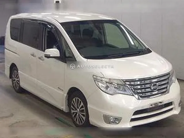 Nissan Serena 2015, auction grade 3.5