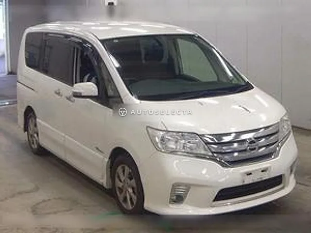 Nissan Serena 2013, auction grade 3.5